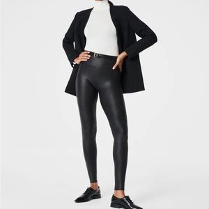 Spanx leather look leggings.